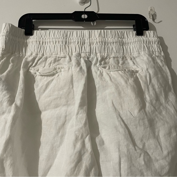 Athleta Cabo 100% linen joggers white 22591 - Picture 7 of 16